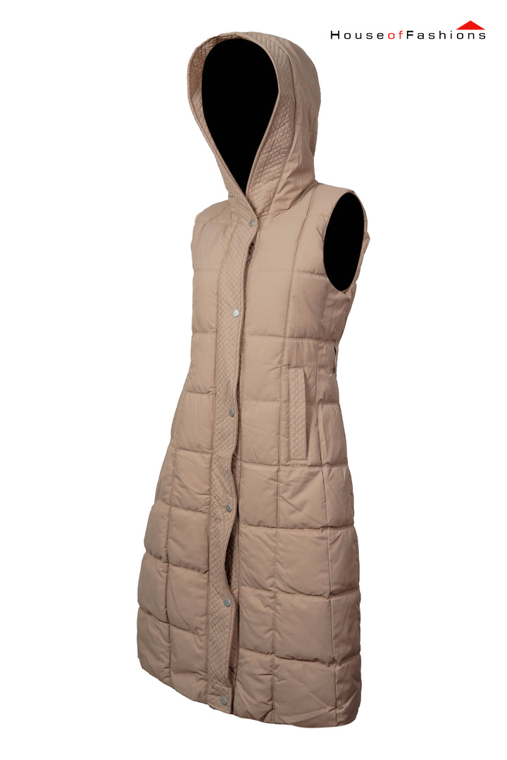 Women's Loose Hooded Long Thick Waistcoat In Autumn And Winter Korean Trend Versatile Warm Cotton Coat