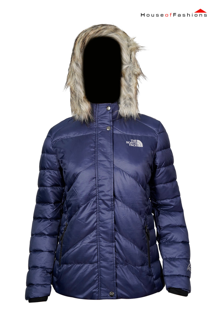 The North Face Women's Dark Purple Insulated Goose Down Full Zip Puffer Winter Jackets
