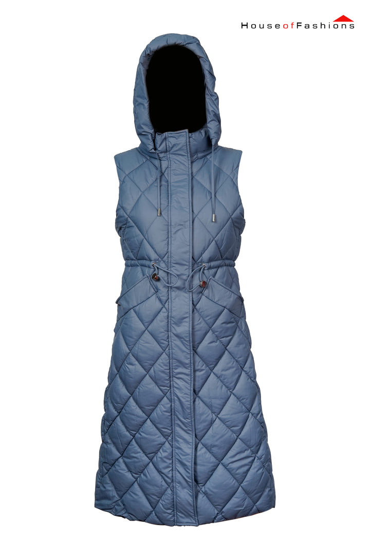 Women's Loose Hooded Long Thick Waistcoat In Autumn And Winter Korean Trend Versatile Warm Cotton Winter Jacket