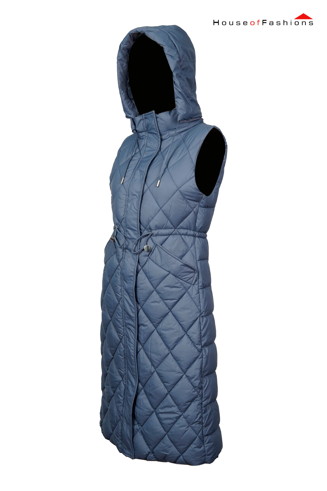 Women's Loose Hooded Long Thick Waistcoat In Autumn And Winter Korean Trend Versatile Warm Cotton Winter Jacket