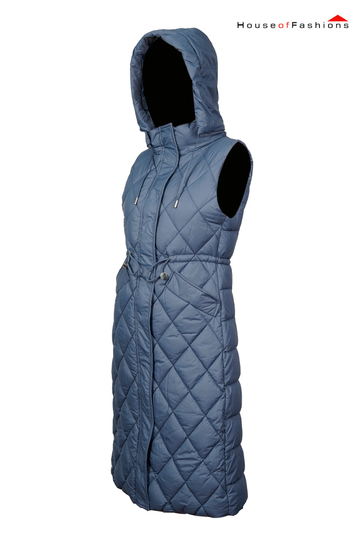 Women's Loose Hooded Long Thick Waistcoat In Autumn And Winter Korean Trend Versatile Warm Cotton Winter Jacket