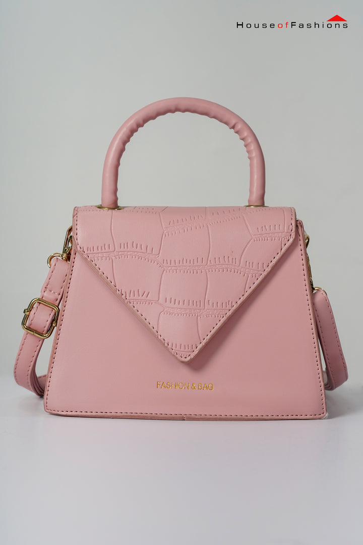 Women Pink Flap Messenger Bag