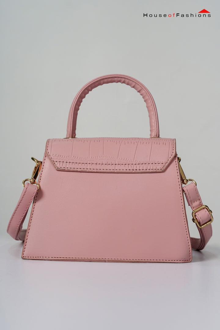 Women Pink Flap Messenger Bag