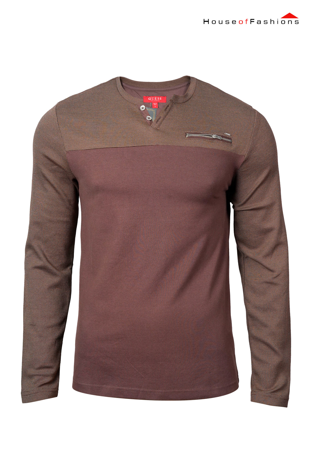 Men's Casual Henley Slim Fit long Sleeve T Shirt