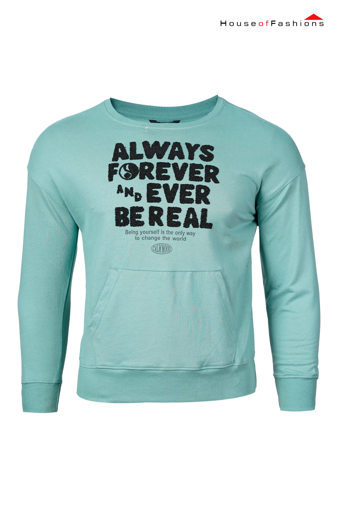 Men Full Sleeve embossed Sweatshirt