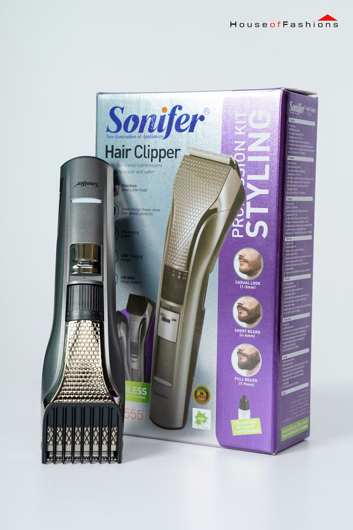 Sonifer SF-9555 Household Hair Clipper – Powerful Suction | 3W Motor