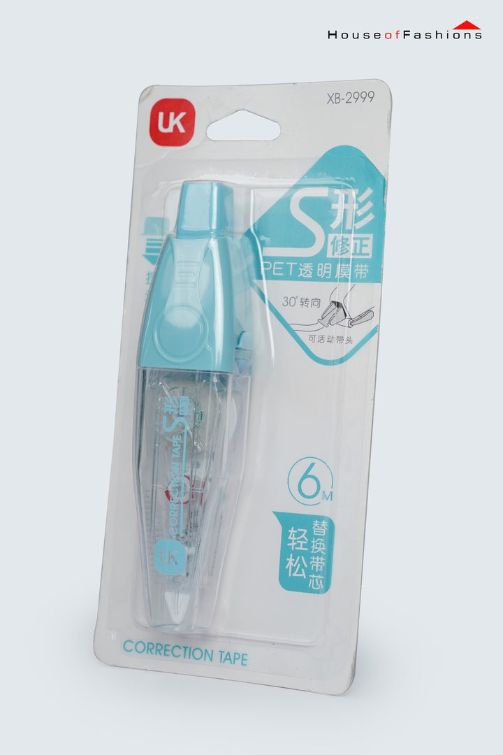 White Out Correction Tape – Refillable & Retractable (6m)