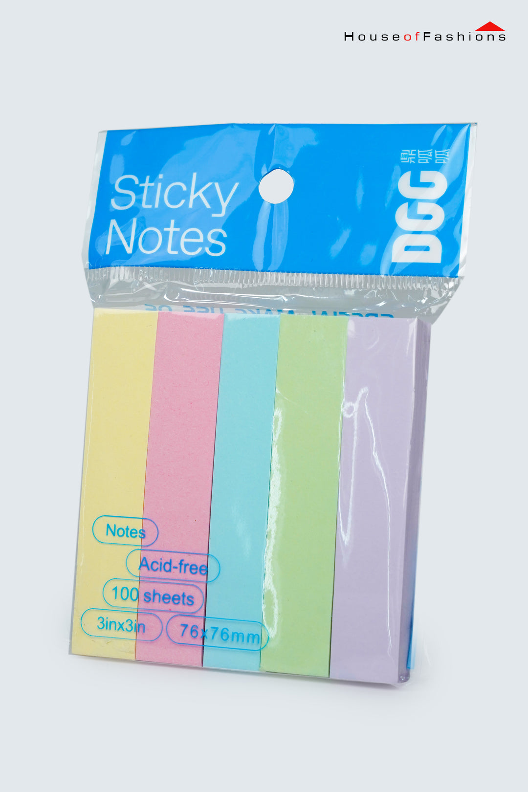 Sticky Note Pack – 100 Sheets | Classic Self-Adhesive Notes for Office, School & Home