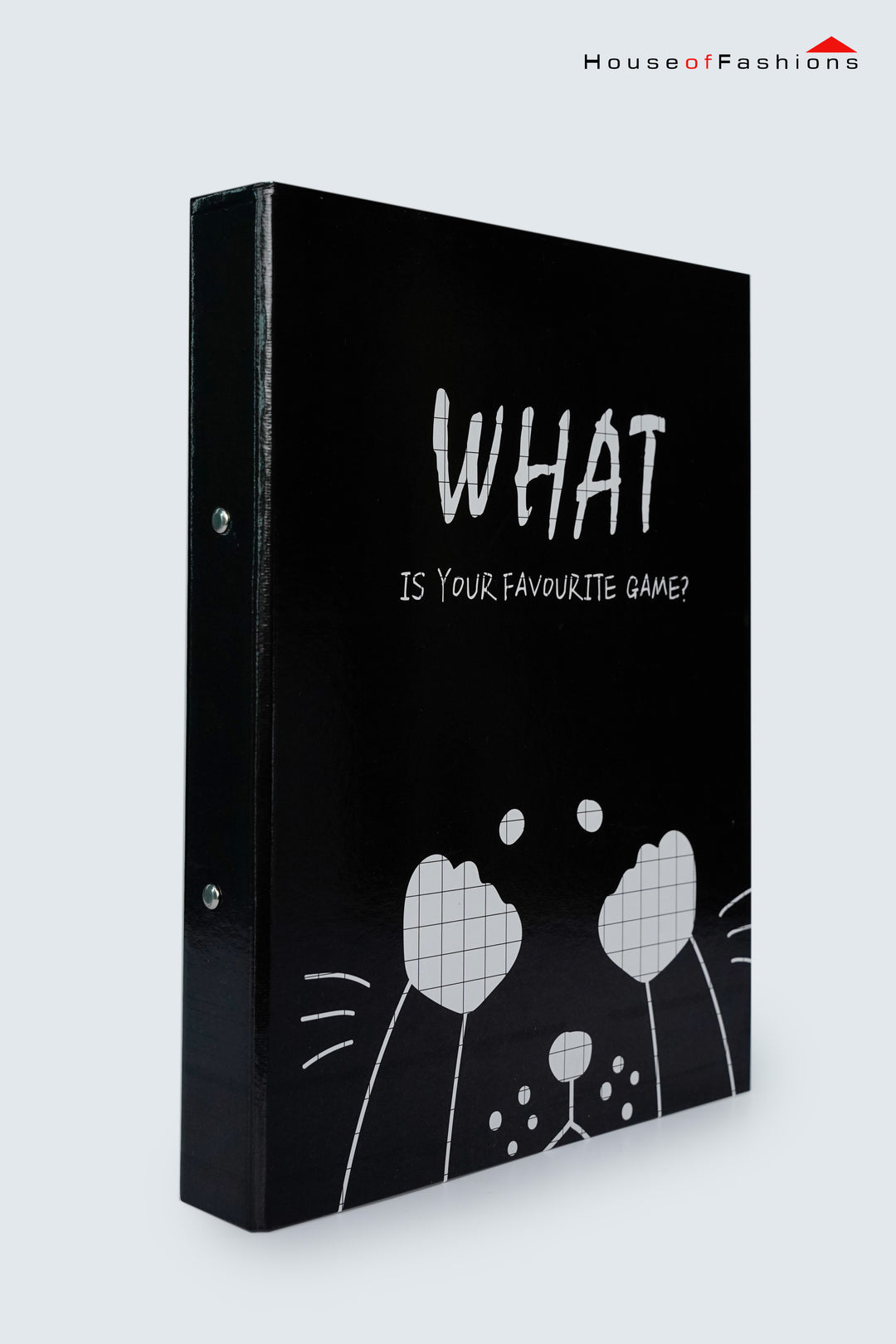 2D Ring Insert Binder File – A4 Size | Durable PVC Cover with Printed Designs