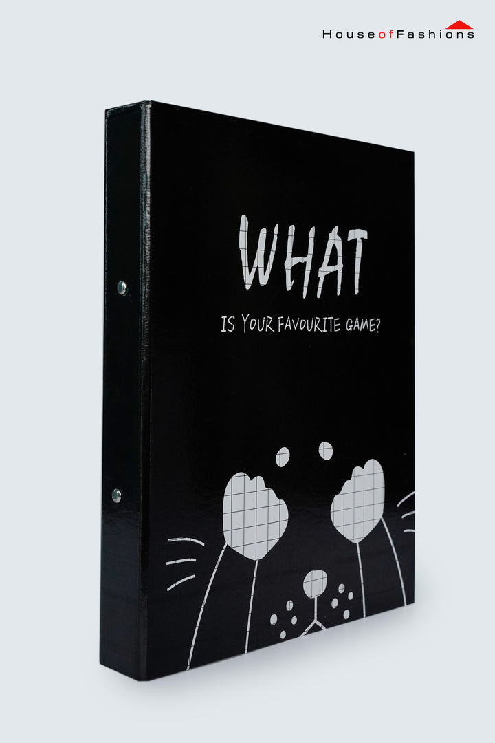 2D Ring Insert Binder File – A4 Size | Durable PVC Cover with Printed Designs