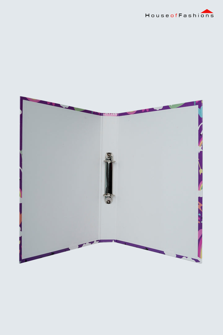 2D Ring Insert Binder File – A4 Size | Durable PVC Cover with Printed Designs