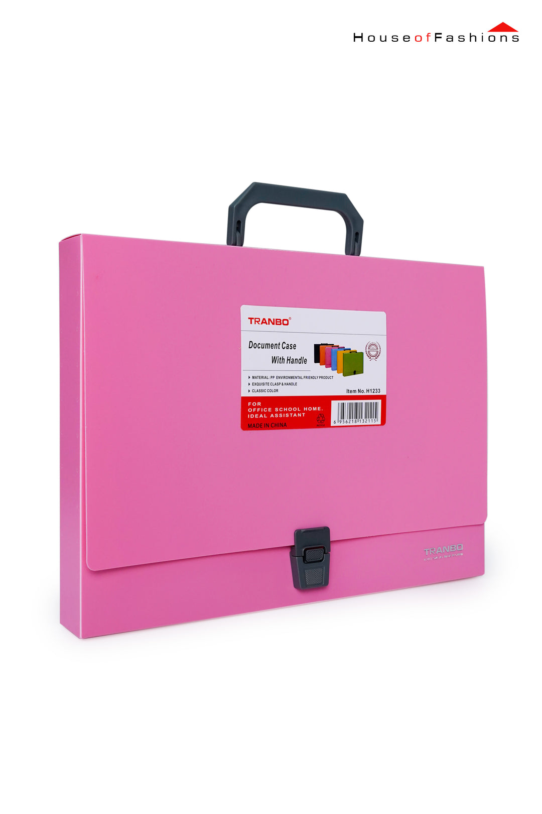 Document Case with Handle – Portable File Organizer | A4 Size, Durable Hard Shell