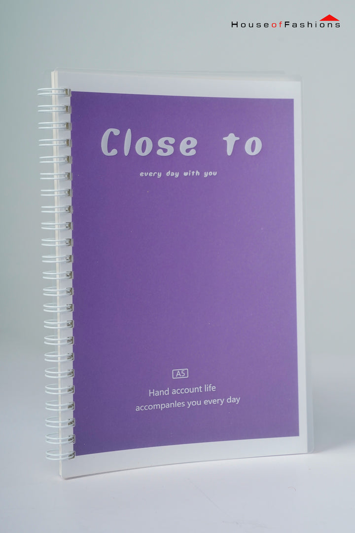 Spiral Bound Note Book – A5 Size | Ruled Pages for School, Office & Daily Notes