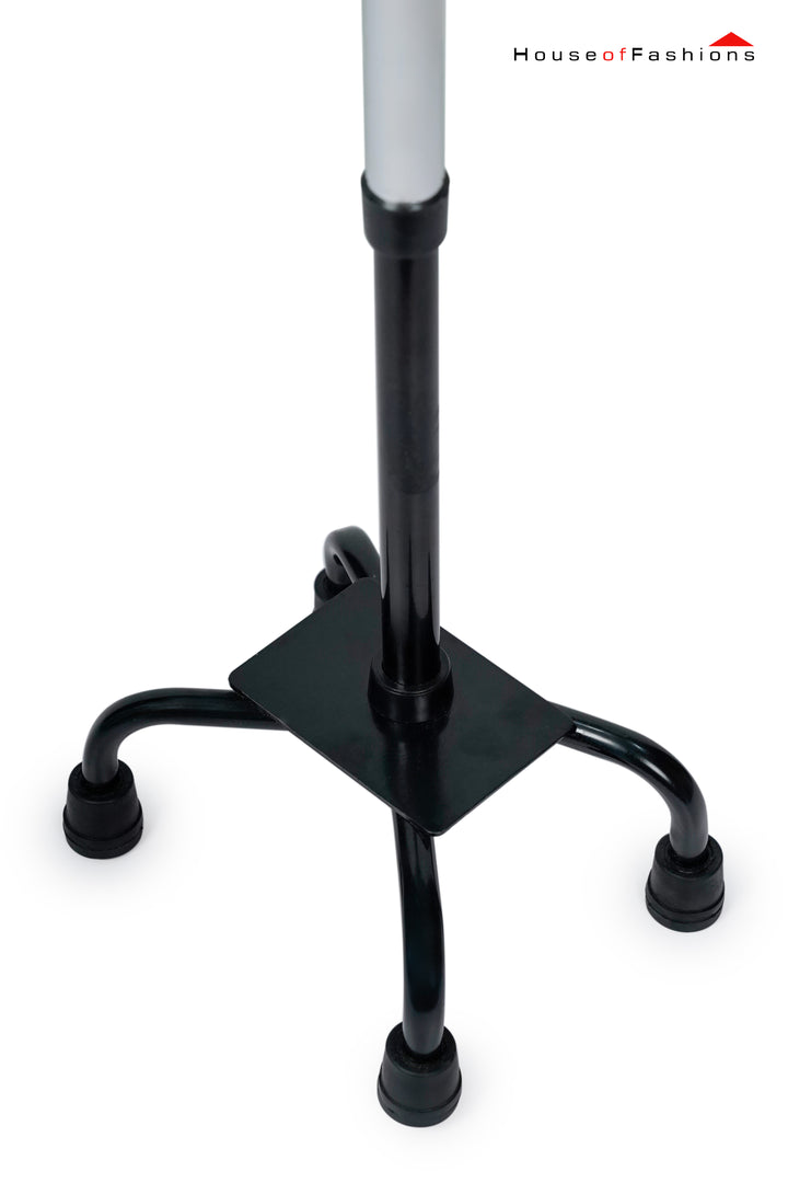 Aluminum Four-Legged Cane – Hemiplegic Walking Aid | Adjustable Trekking Pole