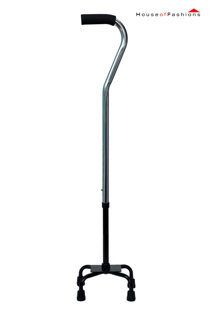 Aluminum Four-Legged Cane – Hemiplegic Walking Aid | Adjustable Trekking Pole