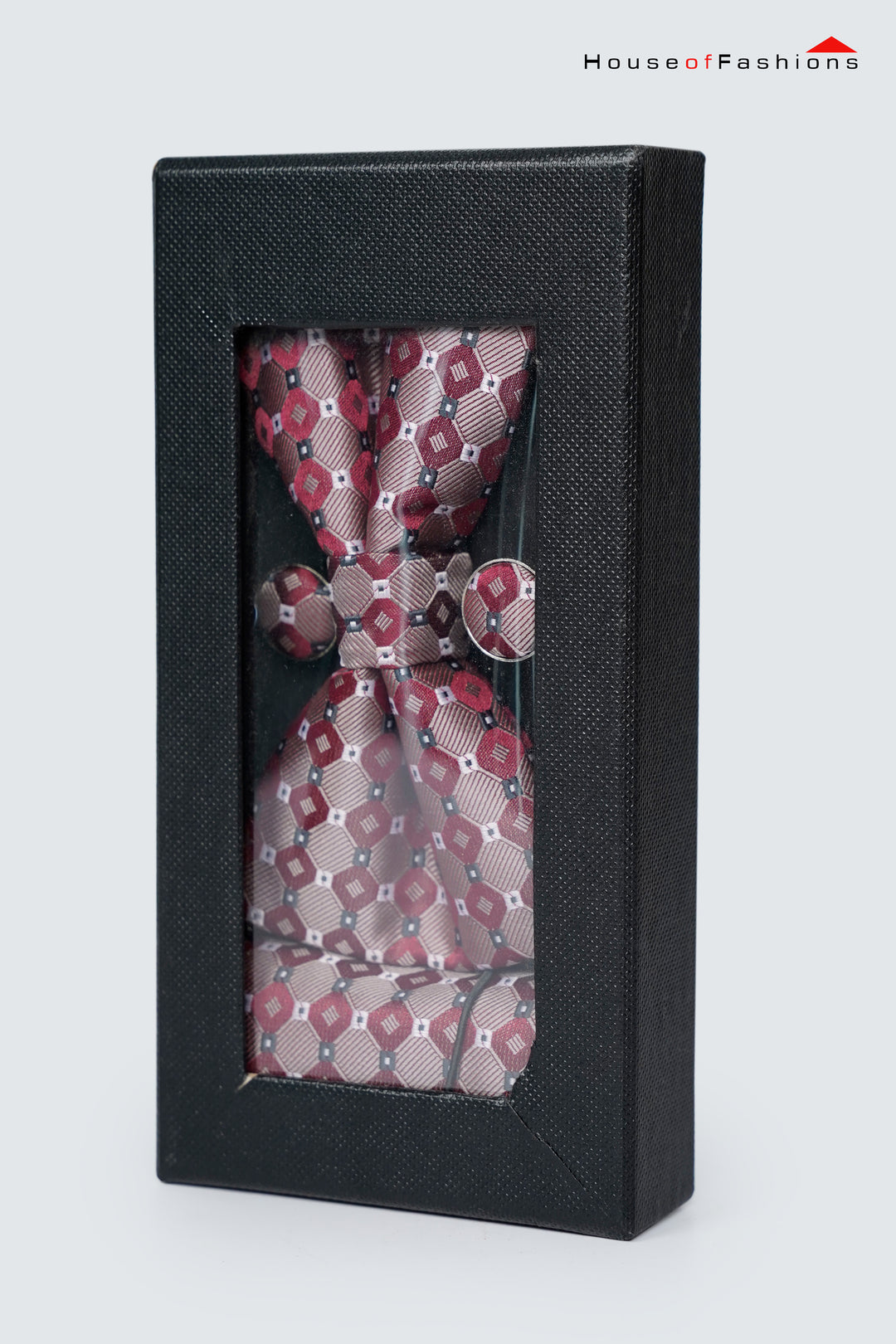 Amethyst Style Set – Bow Tie, Pocket Square & Cufflinks