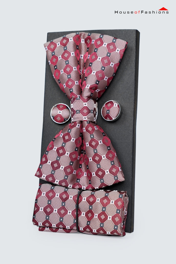 Amethyst Style Set – Bow Tie, Pocket Square & Cufflinks