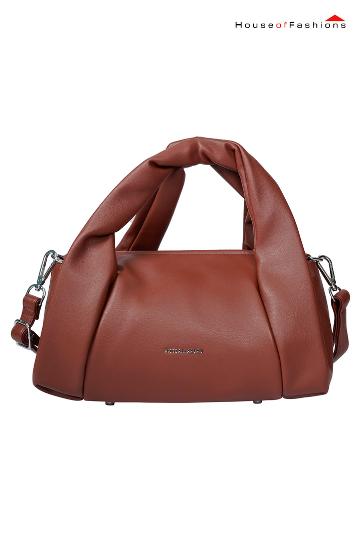 Victoria Seven Rust Knot Handle Handbag