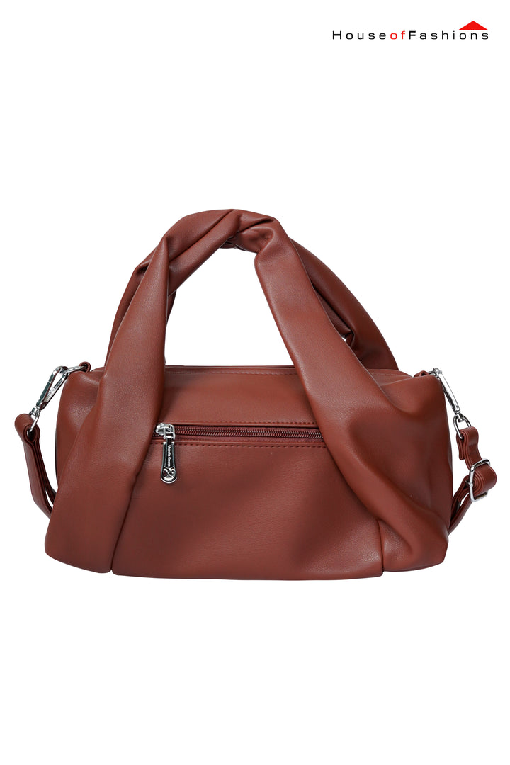 Victoria Seven Rust Knot Handle Handbag