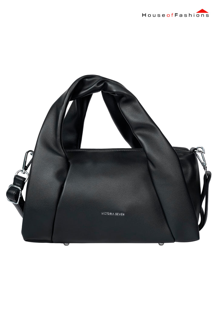 Black Twisted Handle Shoulder Bag – Victoria Seven