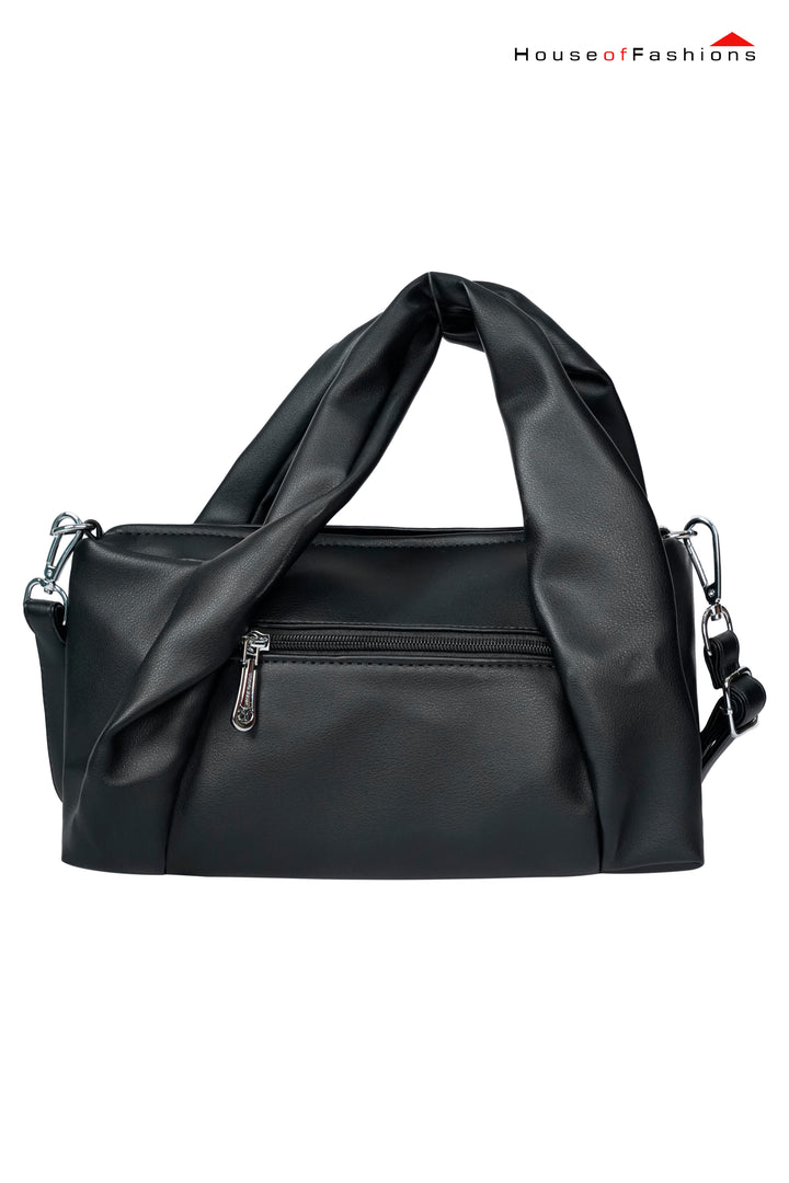 Black Twisted Handle Shoulder Bag – Victoria Seven
