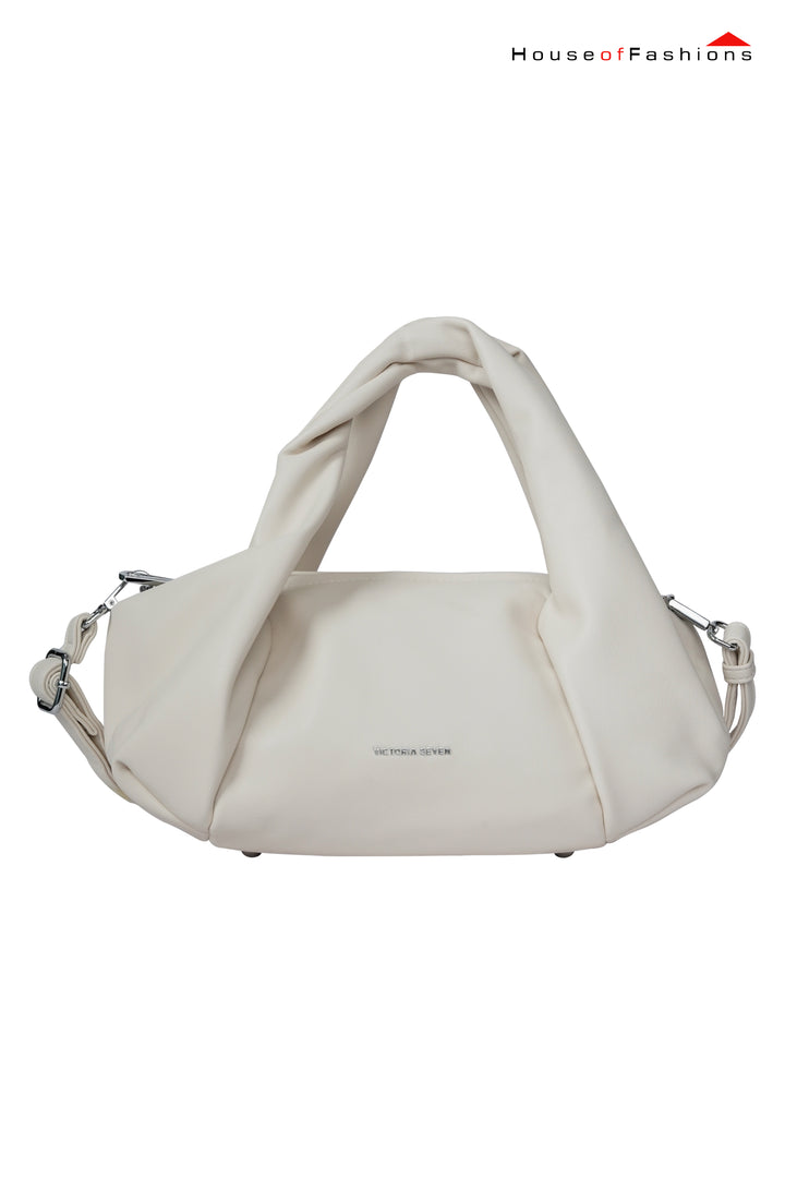 Victoria Seven White Twist Handle Bag