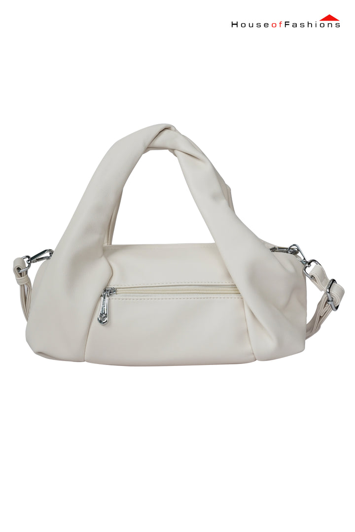 Victoria Seven White Twist Handle Bag