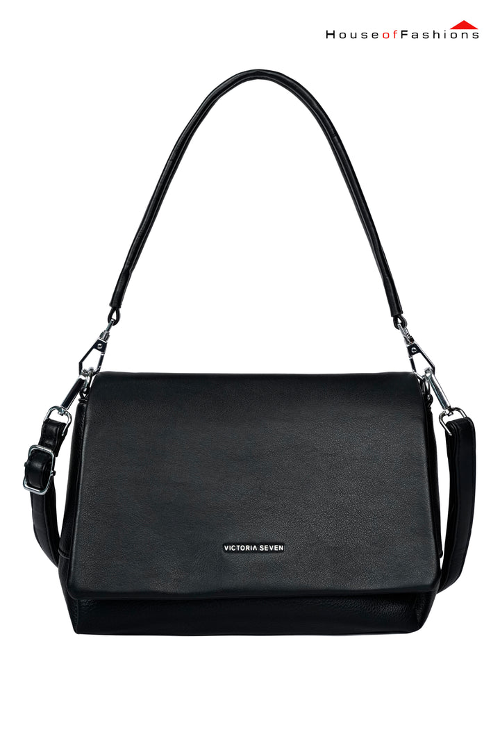 Victoria Seven Black Shoulder Bag