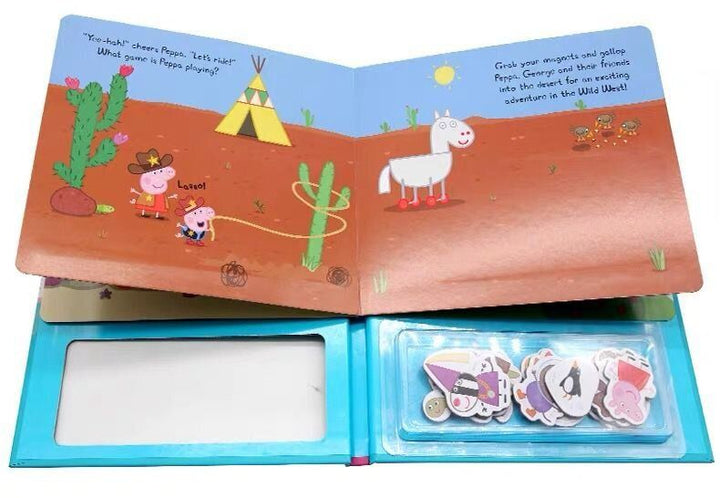 Peppa Pig - Peppa Pig: Peppa and Friends Magnet Book Hardcover Children book