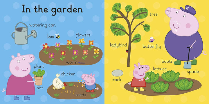 Peppa Pig: Peppa's First 100 Words: An early-learning lift-the-flap book for toddlers - Board book