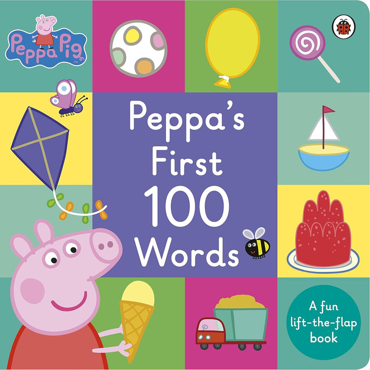 Peppa Pig: Peppa's First 100 Words: An early-learning lift-the-flap book for toddlers - Board book