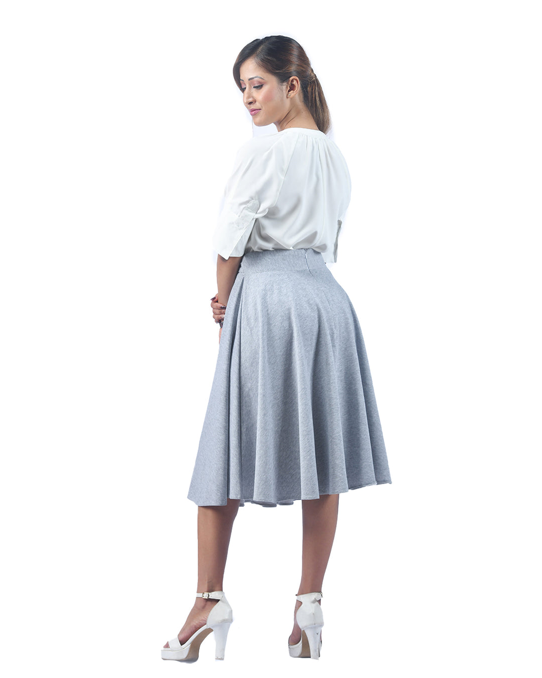 Ladies Skirt-Grey