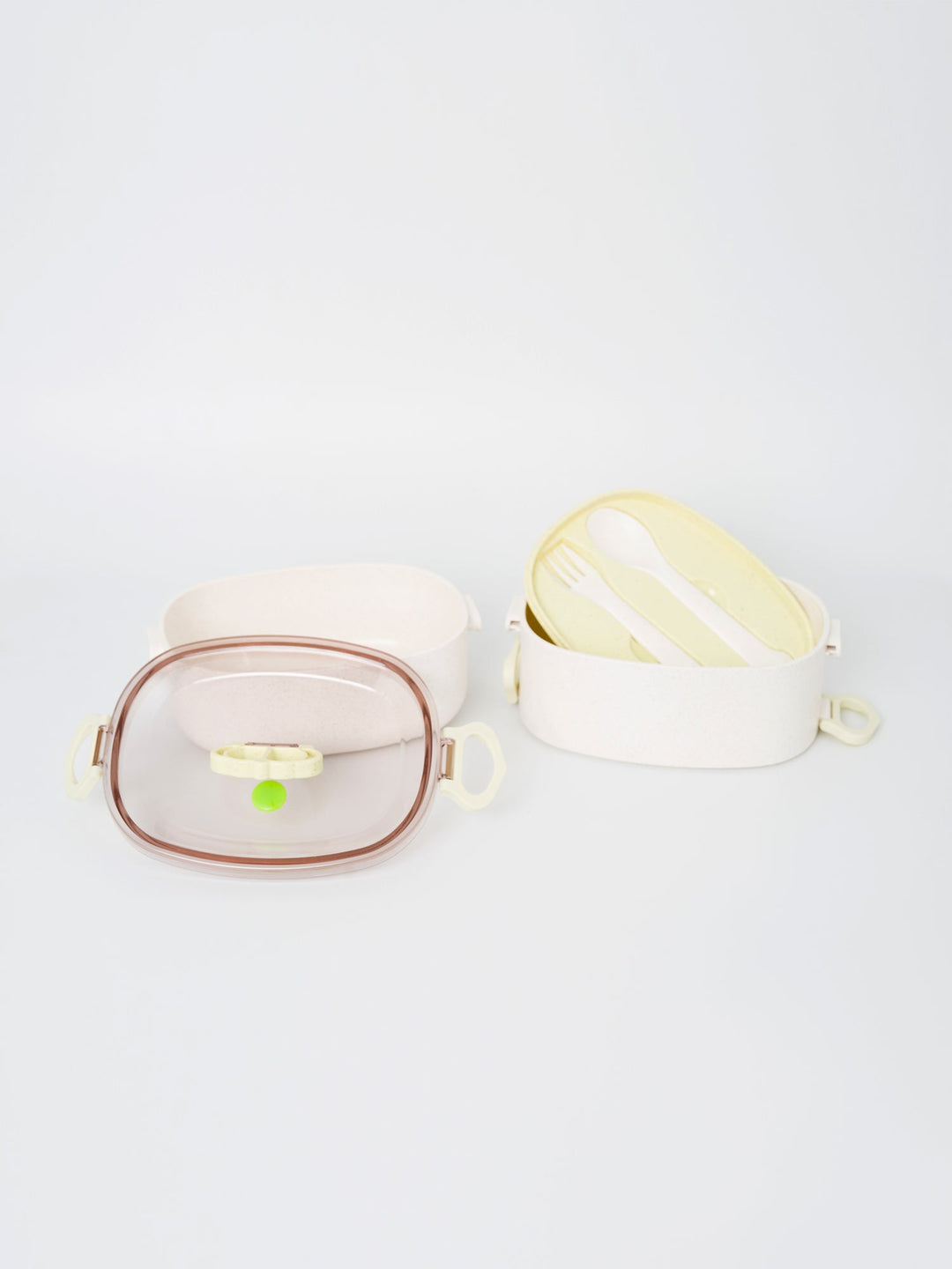 Two Layers Bamboo Fiber Lunch Box