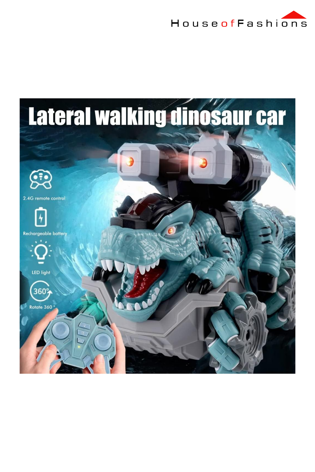 Dinosaur Remote Control Cars, RC Electric Remote Control Dinosaur Car Toy, Stunt Toy Car for Boy Adult Gifts