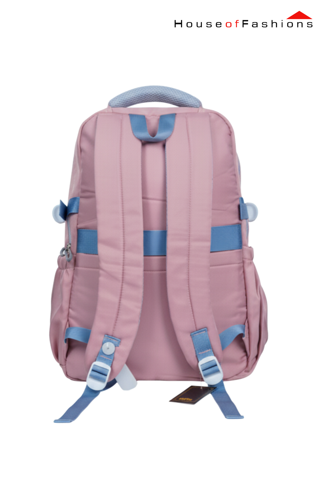 Kids’ Pastel Pink & Blue School Backpack – 18” x 14.5” Large Multi-Compartment Bag | House of Fashions