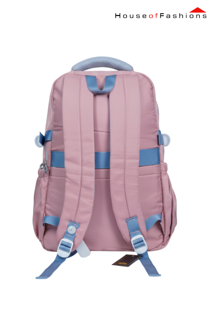 Kids’ Pastel Pink & Blue School Backpack – 18” x 14.5” Large Multi-Compartment Bag | House of Fashions