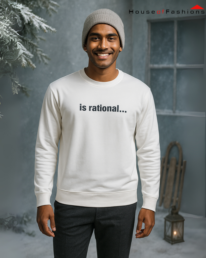 Men Full Sleeve embossed Sweatshirt