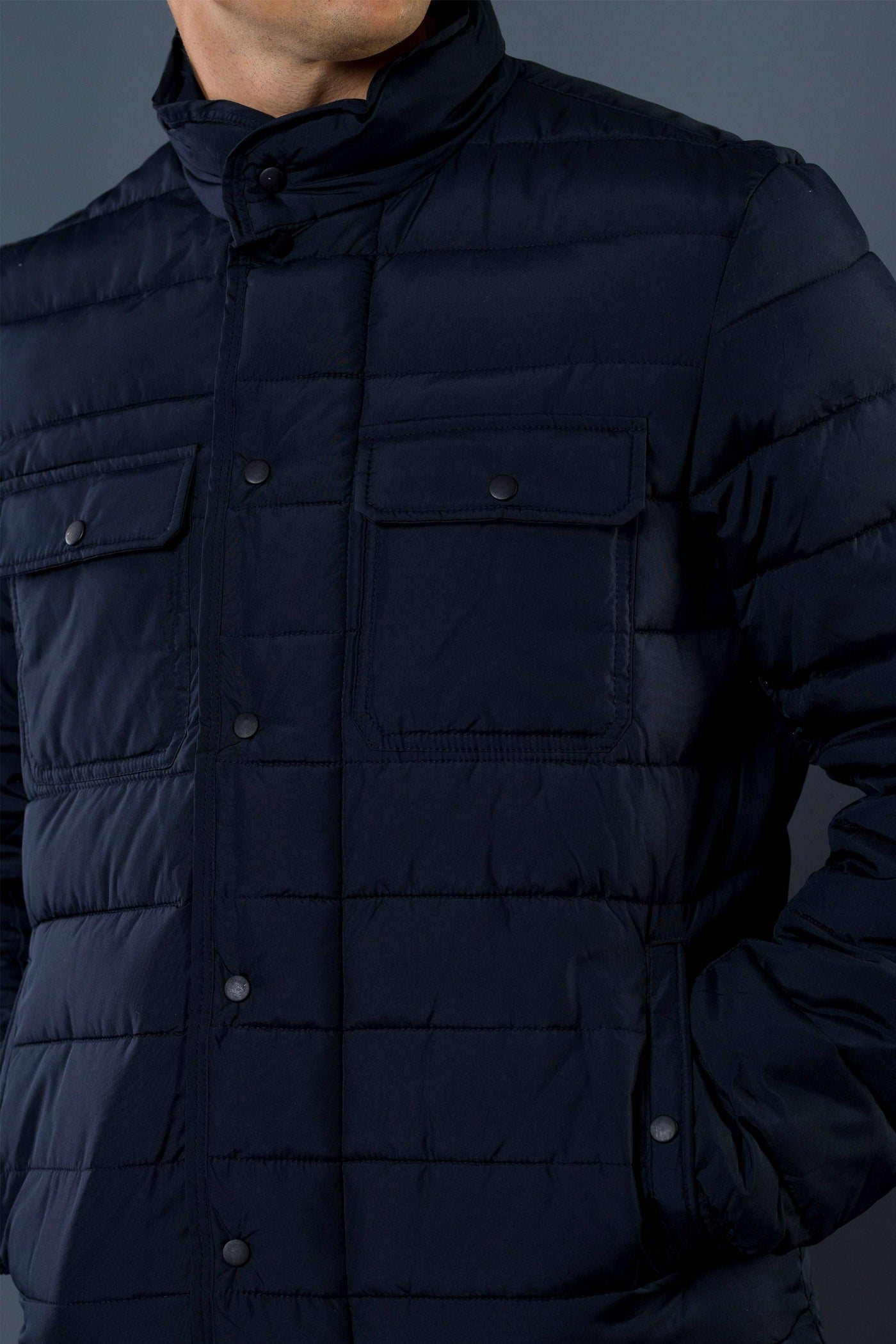 Front Double Pockets Winter Jacket