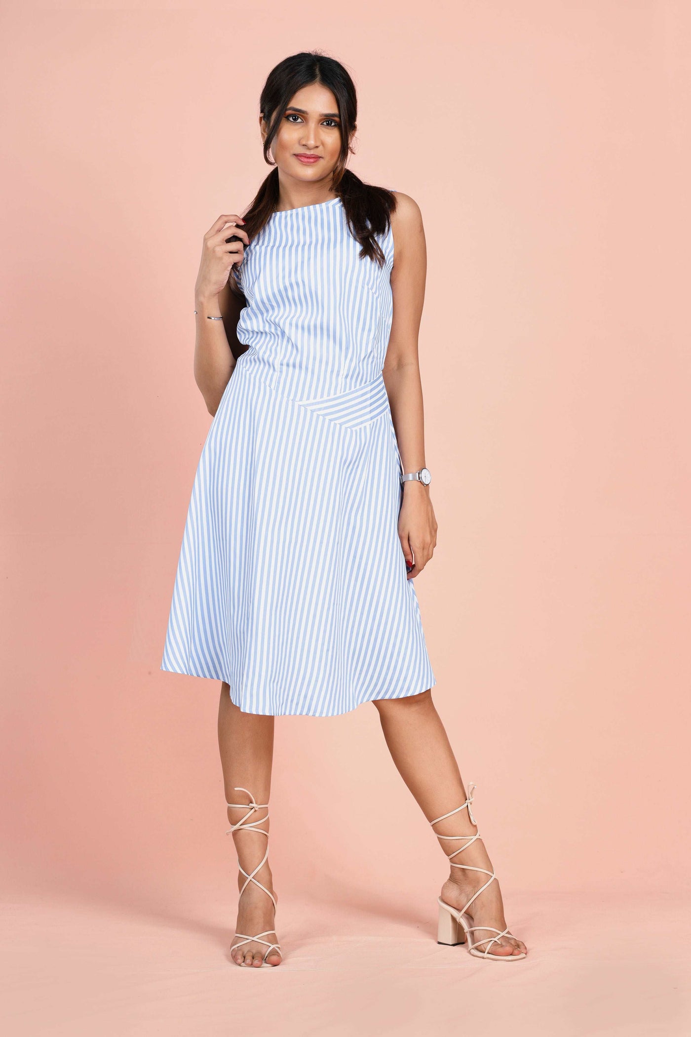 Sleeveless Stripe Dress