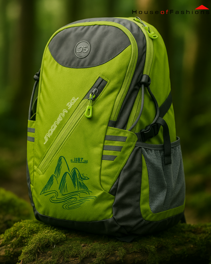 Letter Graphic Outdoor Hiking Backpack, Large Capacity Sports Backpack For Cycling Camping Fitness
