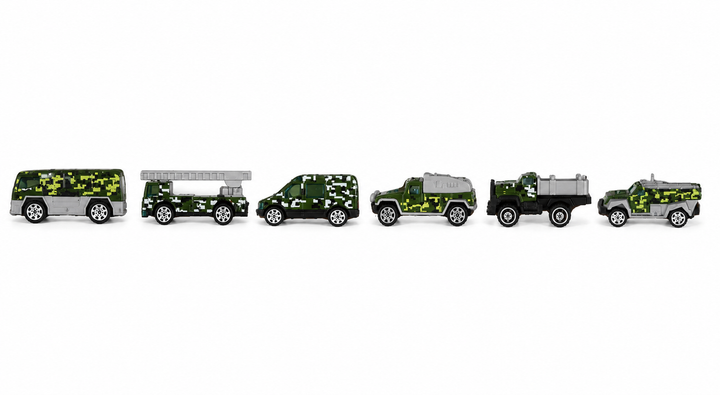 military die-cast vehicle toy set