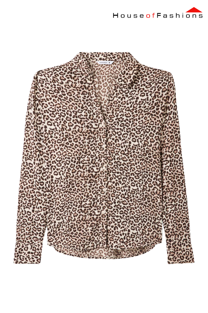 Leopard print shirt Var beige