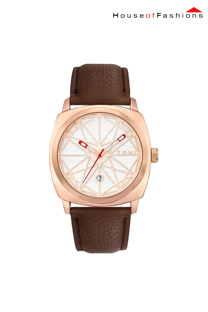 TOMI Fashionable square dial with retro calendar watch simple quartz watch men and women Business Watch