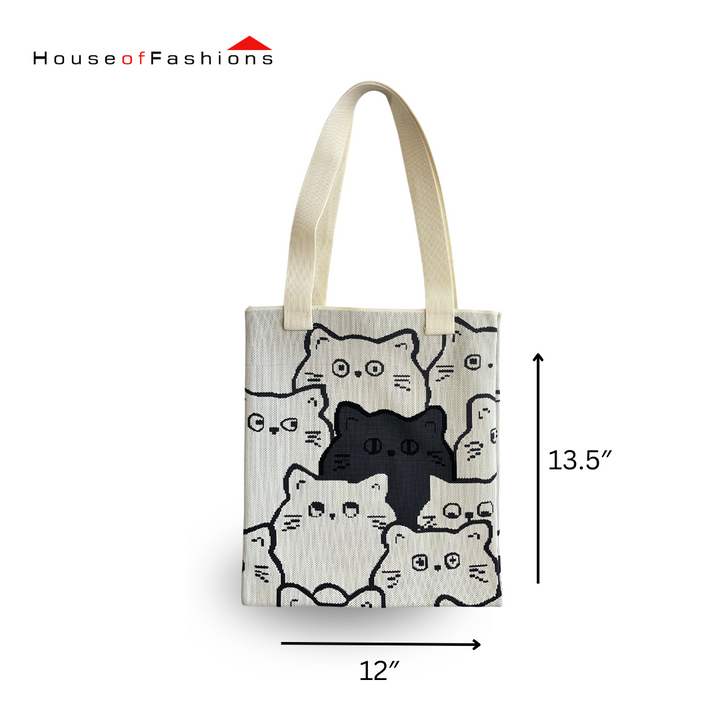 Canvas Tote Bag Creative Hand Crafted Ready for Your Even Suits Everywhere Durable Reusable Shopping Shoulder Bag