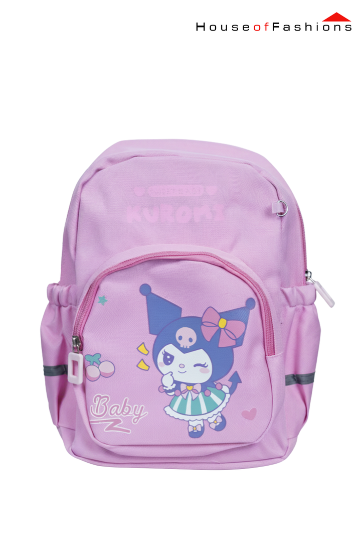 Kuromi Kids’ Backpack – 12” x 10” Cute Pink Nursery & Preschool Bag | House of Fashions
