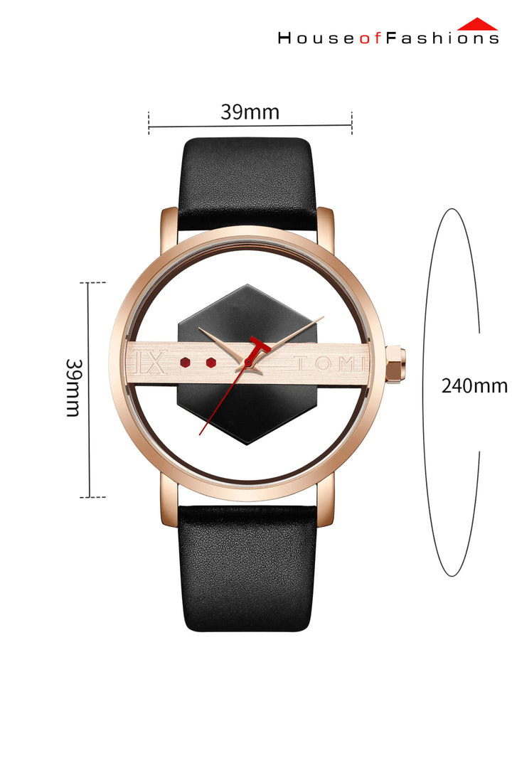 hollow design perspective watch neutral casual fashion simple Korean version men's and women's watches trendy fashion