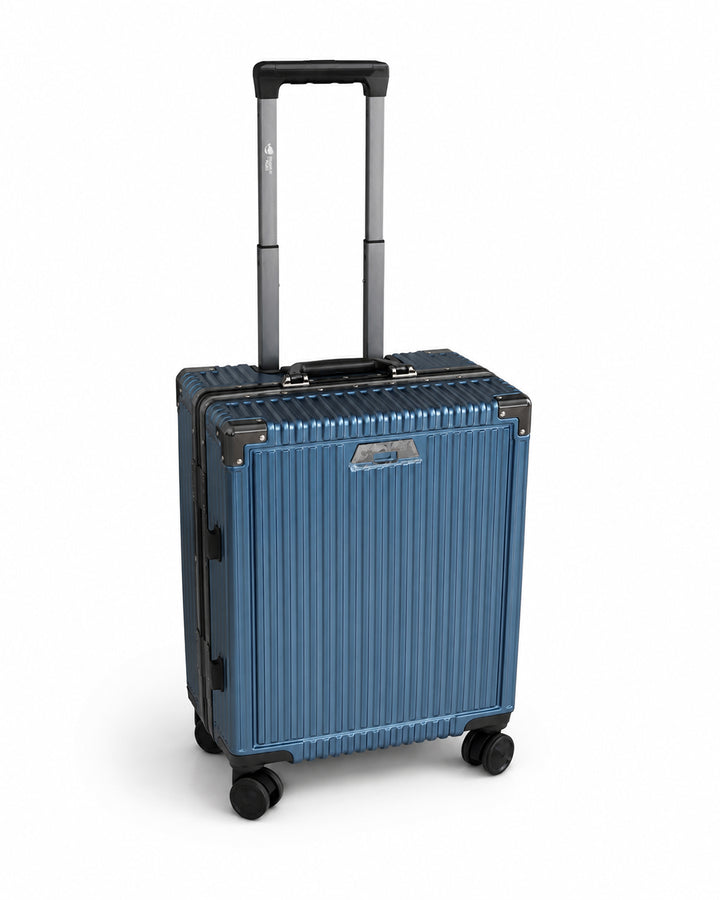 Royal Blue Fiber Luggage 20kg | Hard Shell Trolley Bag Sri Lanka