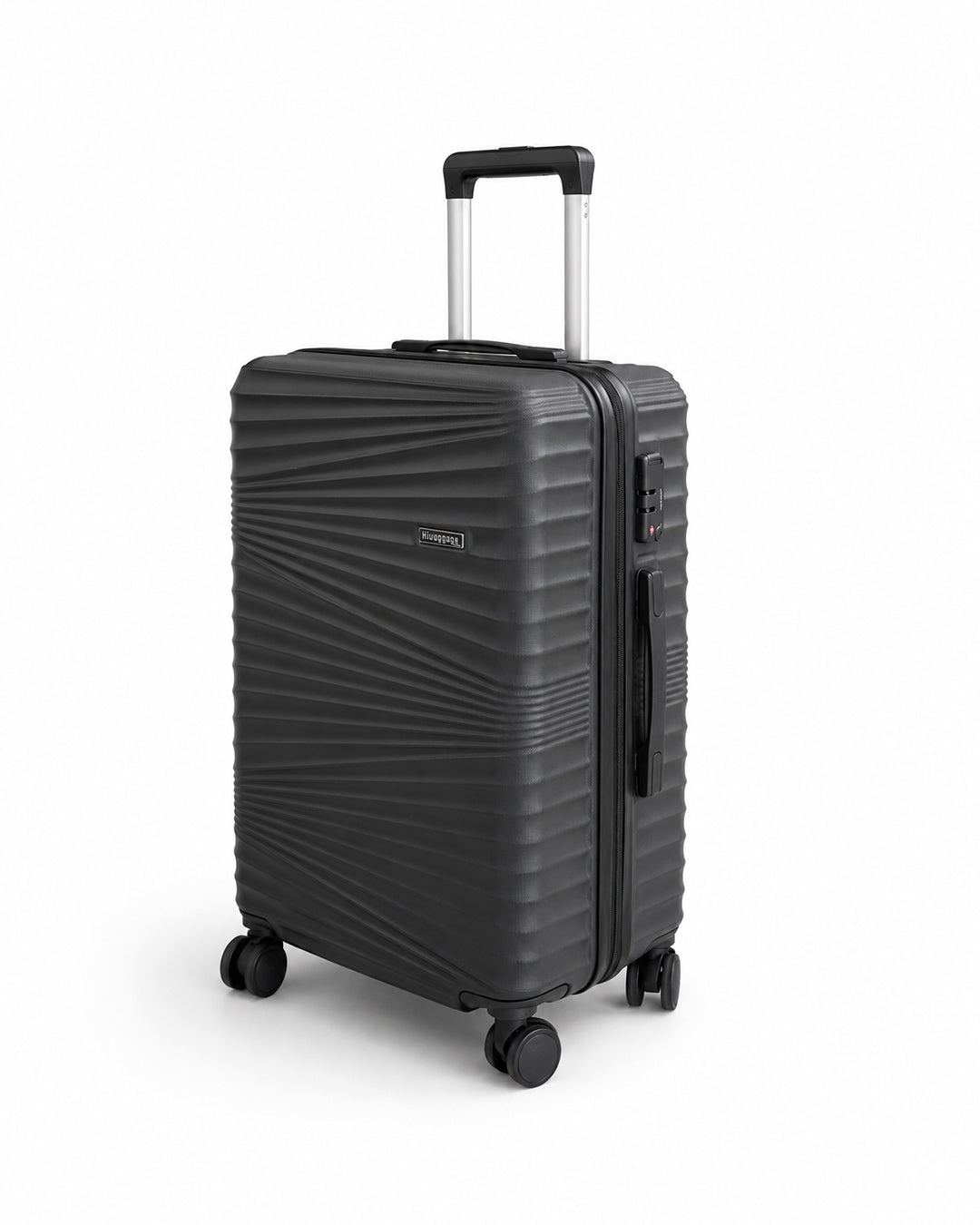 Midnight Black Fiber Luggage 20kg | Travel Suitcase | Trolley Bag Sri Lanka