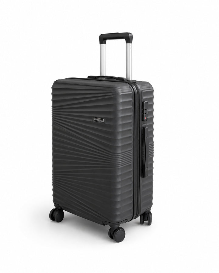 Midnight Black Fiber Luggage 20kg | Travel Suitcase | Trolley Bag Sri Lanka