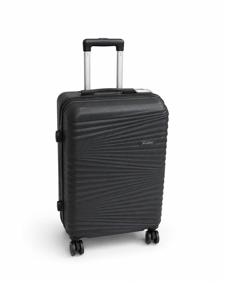 Midnight Black Fiber Luggage 20kg | Travel Suitcase | Trolley Bag Sri Lanka